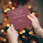 Carte de vacances Noël et bénédictions de Yule