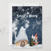 Carte de vacances Noël Gnome Photo Collage (Devant)