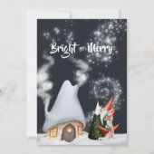 Carte de vacances Noël Gnome Photo Collage (Devant)