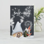 Carte de vacances Noël Gnome Photo Collage (Debout devant)