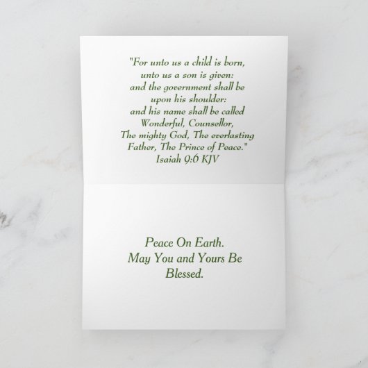 Carte de vacances Noël Hanoukka (Intérieur)