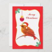 Carte de vacances Noël Little Bird Flat (Devant)