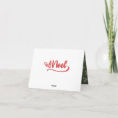 Carte de vacances Noël manuscrite Noel (Dos)