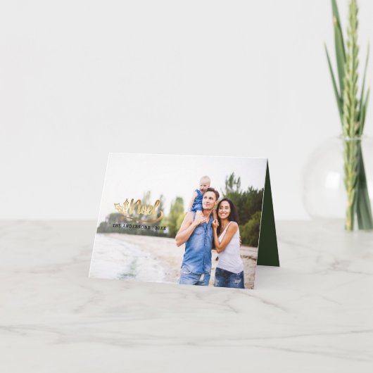 Carte de vacances Noël manuscrite Noel (Devant)