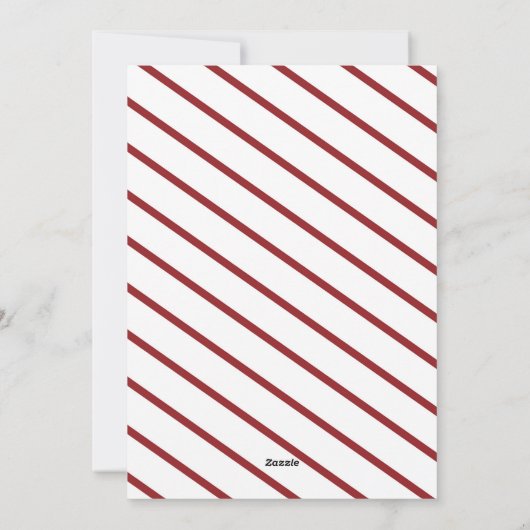 Carte de vacances Noël moderne (Dos)