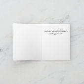 Carte de vacances Noël Père Noël Candy cane (Intérieur)