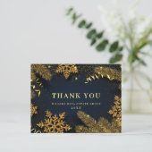 Carte de vacances Noël Pine Corporate Merci (Debout devant)