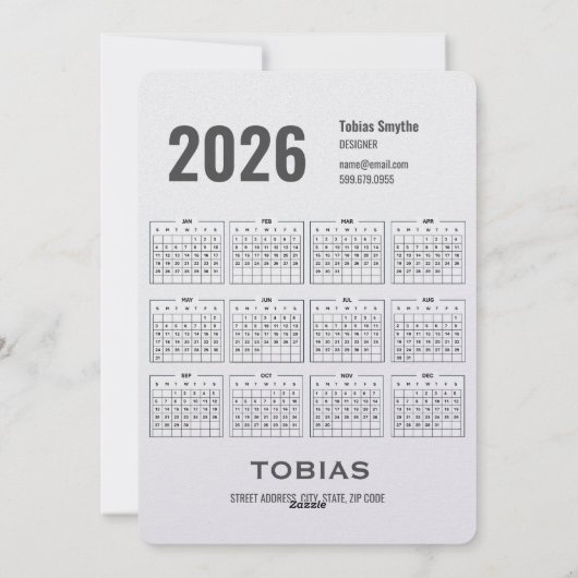 Carte de vacances Noël QR Code Affaires (Dos)