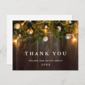 Carte de vacances Noël Russe Merci d'entreprise (Devant / Derrière)