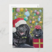 Carte de vacances Noël surprise (Devant / Derrière)