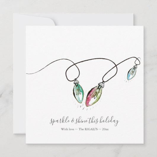 Carte de vacances Noël unique (Devant)