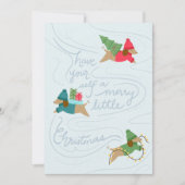 Carte de vacances non illustrée de chiots joyeux (Devant)