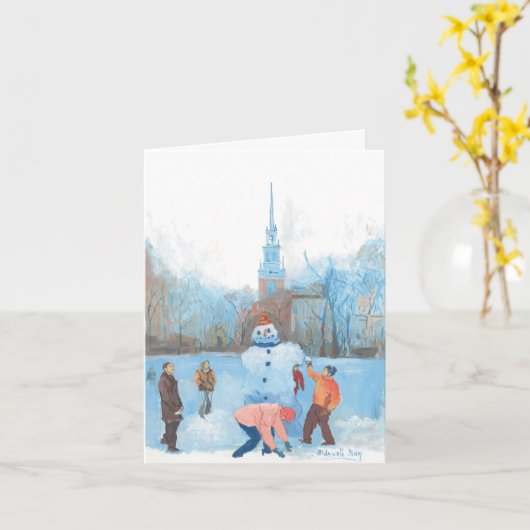 Carte de vacances North End (Fleur jaune)