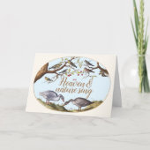 Carte de vacances Oiseaux de Noël (Devant)