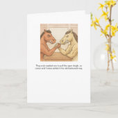 Carte de vacances One Horse (Fleur jaune)