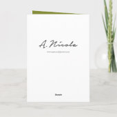 Carte de vacances Ornament Deck the Halls (Dos)