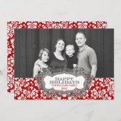 Carte de vacances ornée (Devant / Derrière)