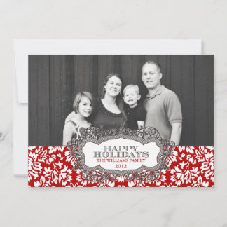 Carte de vacances ornée