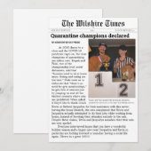 Carte de vacances ou d'annonce de journal (Devant / Derrière)