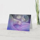 Carte de vacances ours polaire et ange (Devant)