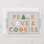 CARTE DE VACANCES PAIX, AMOUR & COOKIES (Devant)