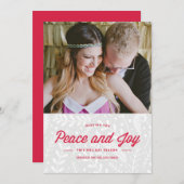 Carte de vacances Paix et Joie (Devant / Derrière)
