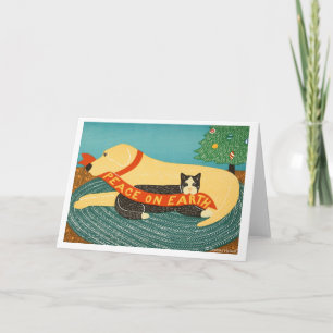Carte de vacances Paix sur Terre - Stephen Huneck