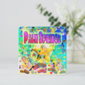 Carte de vacances Palm Springs Heure Epoch (Debout devant)