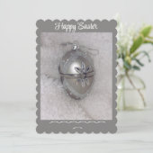 Carte de vacances Pâques (Debout devant)