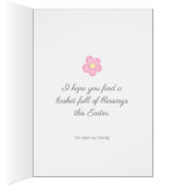 Carte de vacances Pâques Cute Ducky (Intérieur (Droit))