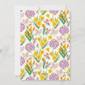 Carte de vacances Pâques florale (Dos)