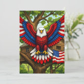 Carte de vacances Patriotic Eagle  (Debout devant)