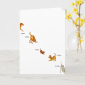 Carte de vacances Paw Rump Rump (Fleur jaune)