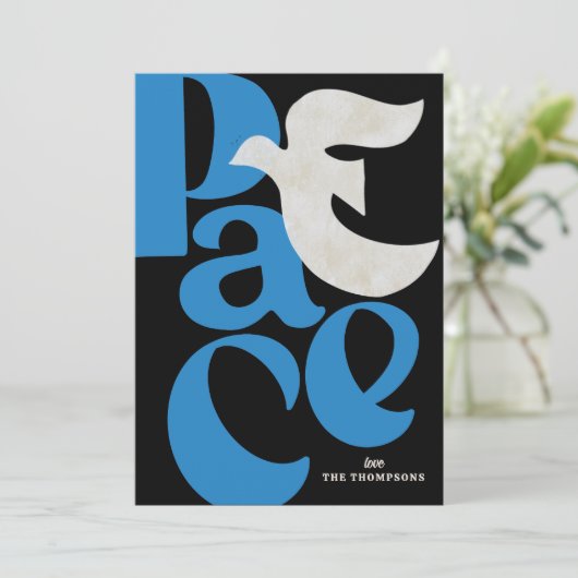 Carte de vacances PEACE Dove (Debout devant)