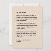 Carte de vacances PEACE Dove (Dos)