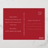 Carte de vacances Peace Gold Foil (Verso)