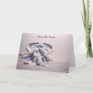 Carte de vacances Peace on Earth Snow Angel