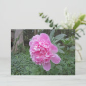 Carte de vacances Peony Flat (Debout devant)