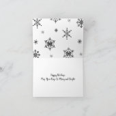 Carte de vacances père Noël Bunny (Intérieur)