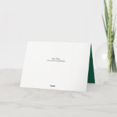 Carte de vacances père Noël Cadeau Malinois belge (Dos)