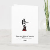 Carte de vacances Père Noël Dancing (Dos)