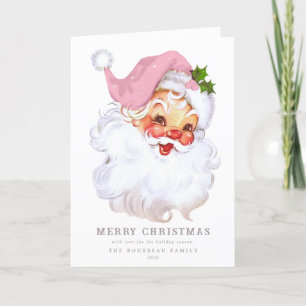 Carte de vacances père Noël Jolly Famille/Entrepri