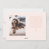 Carte de vacances père Noël Paws Peach Chien photo (Dos)