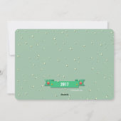 Carte de vacances père Noël sur Vélo (Dos)