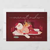 Carte de vacances Père Noël Warmest Warmest (Devant)