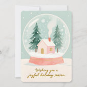 Carte de vacances personnalisable vintage plat (Devant)