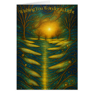 Carte de vacances personnalisable Wonder & Light S