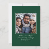 Carte de vacances personnalisée avec l'oeuvre de v (Dos)