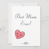 Carte de vacances personnalisée avec photo et moti (Dos)