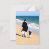 Carte de vacances personnalisée avec photo et text (Dos)